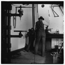 Wilbur Wright At Lathe c. 1897