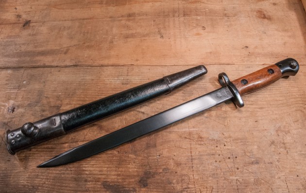 Bayonet and Scabbard completed