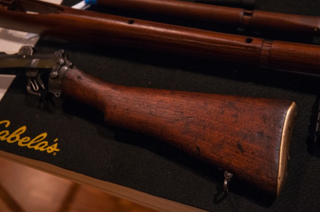 The stock and hand guard with 3 coats of oil applied